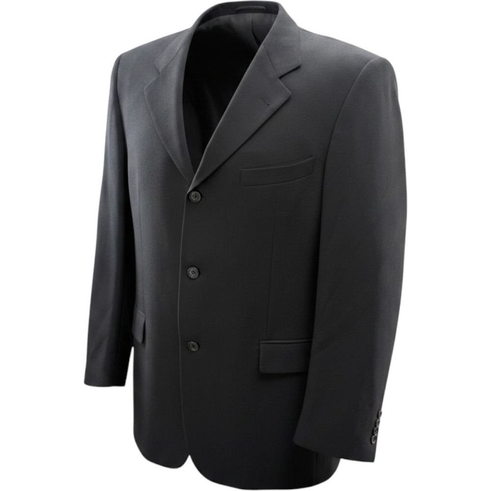 Hugo Boss Mens Black Wool 3-Button Blazer Sport Coat Made in Germany 42 Tall